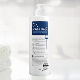 Dr.RAPHA-R Blue Anti-Hair Loss Shampoo 1L – Hair Cycle Restoring Formula with Zinc Pyrithione, Niacinamide, Salicylic Acid, Menthol, Heartleaf, Micellar Cleansing, pH 5.0–6.0 _ Made in KOREA